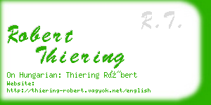 robert thiering business card